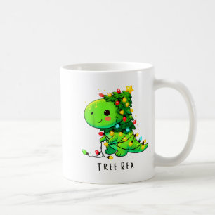 Caneca De Café Pijamas de Natal de Dinossauro Árvore Rex Homens M