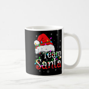 Caneca De Café Pijamas de Natal de Equipe Feminina Santa Correspo