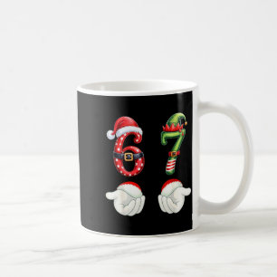 Caneca De Café Pijamas engraçados de Natal 67 Seis Sete Meme 6 7 