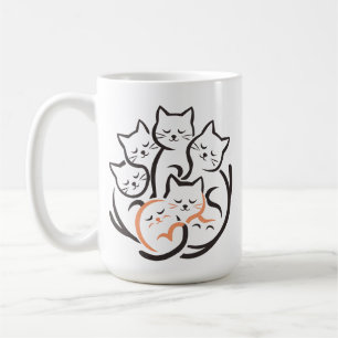 Caneca De Café Pilha De Gatos Gatinhos Engraçados, Pão De Gato Bo