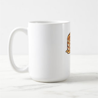 Caneca De Café Pilha de Panqueca Kawaii Fofa com Xarope e Frutas