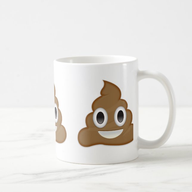 Caneca De Café Pilha de Poo Emoji (Direita)