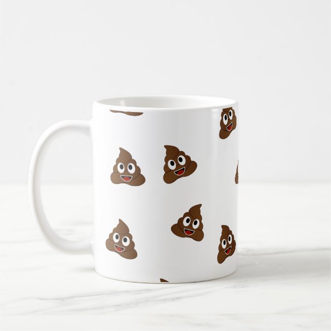 Caneca De Café Pilha de Poo emoji sorrindo popas (Esquerda)