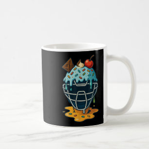 Caneca De Café Pilha de Sorvete de máscara de baseball Doses de