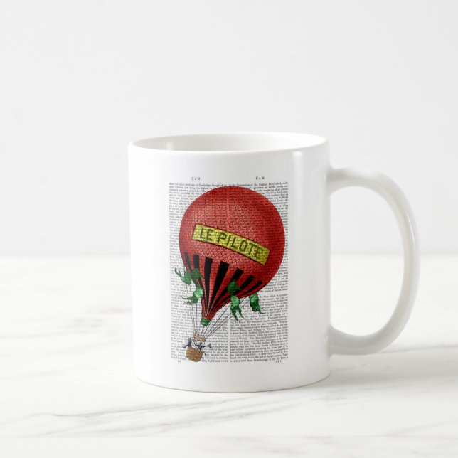 Caneca De Café Pilote Hot Air Balloon 2 (Direita)