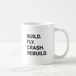Caneca De Café Piloto de Aeronave RC Engraçado Reconstruir Batida