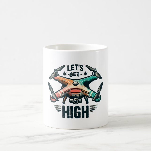 Caneca De Café Piloto de drone (Centro)