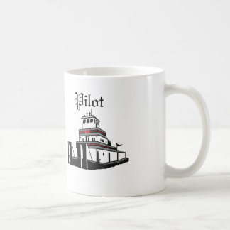 Caneca De Café Piloto do Towboat