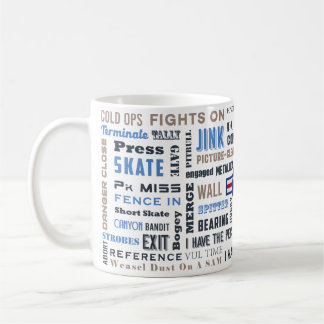 Caneca De Café Piloto Fighter Mug com Pilot Lingo e A-10