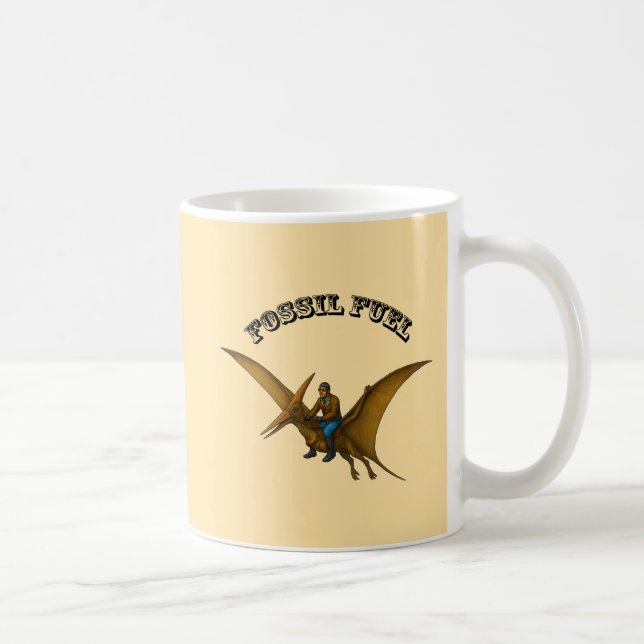 Caneca De Café Piloto invadindo um Pterossauro Voador URM (Direita)