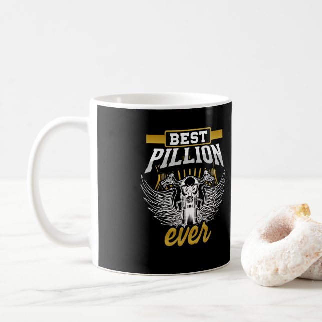 Caneca De Café Piloto Melhor De Motorcycle Biker Motorbike Rider (Com Donut)