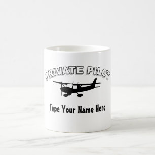 Caneca De Café Piloto privado