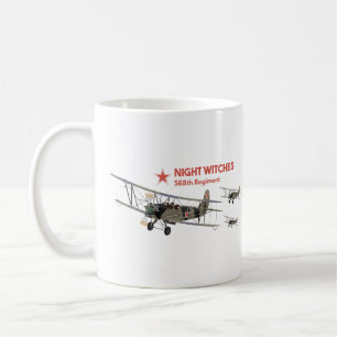 Caneca De Café Pilotos WW2 das Bruxas Noturnas