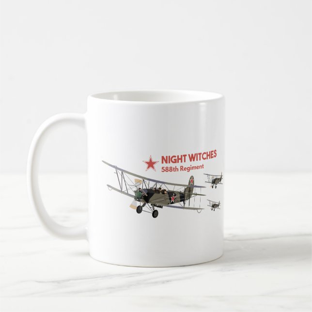 Caneca De Café Pilotos WW2 das Bruxas Noturnas (Esquerda)