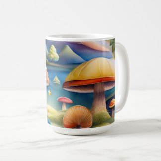 Caneca De Café Pilze Aquarellmalerei