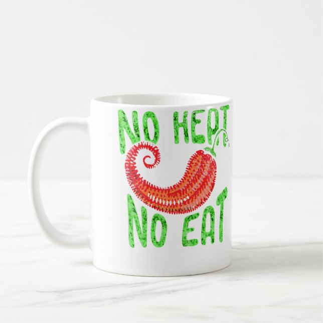 Caneca De Café Pimenta Scoville Sem Calor Não Coma (Esquerda)