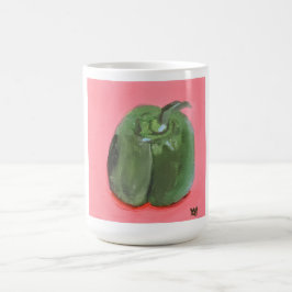 Caneca De Café Pimentão Verde