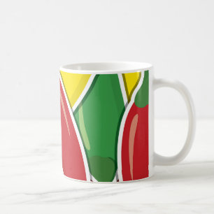 Caneca De Café Pimento-pimentões-pimentões