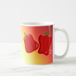 Caneca De Café Pimentões Vermelhos Doces