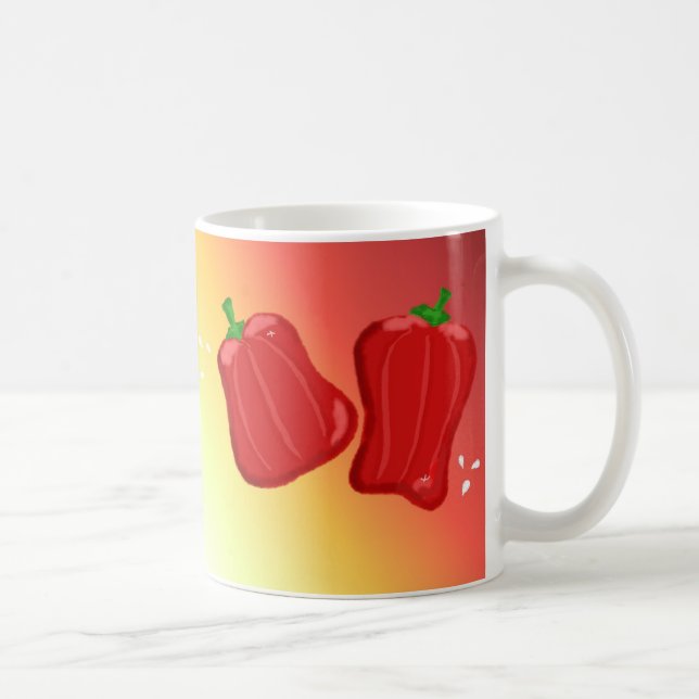 Caneca De Café Pimentões Vermelhos Doces (Direita)