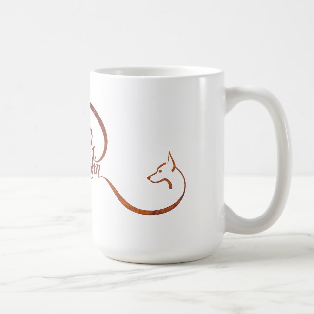 Caneca De Café Pin do minuto no roteiro elegante (Direita)