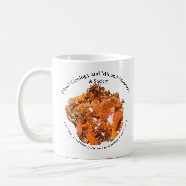 Caneca De Café Pinal Geology Museum Logo Mug (Esquerda)