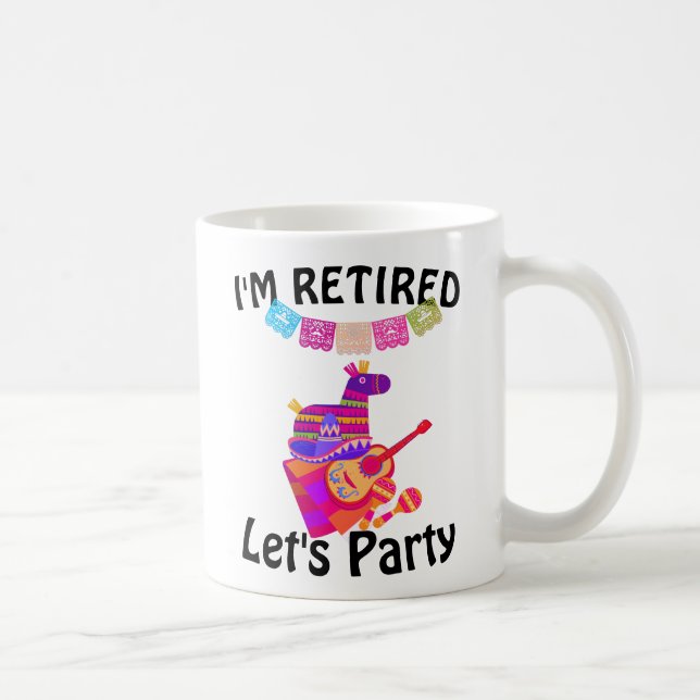 Caneca De Café Pinata do Partido de Retirada do Estilo de Fiesta  (Direita)