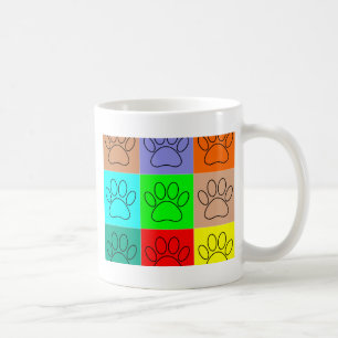 Caneca De Café Pinças Bonitas Em Quadrados