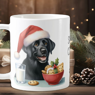 Caneca De Café Pinças espumantes - Labrador de neve - Laboratór