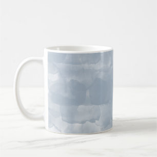 Caneca De Café Pincéis de Pincel de Cor Azul Moderno
