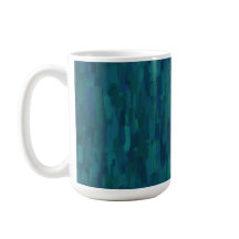 Pinceladas Impressionistas, Azul-Marinho, Turquesa