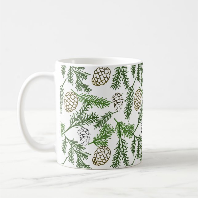 Caneca De Café Pine Branch (Esquerda)