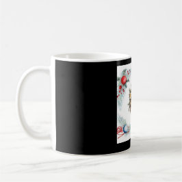 Caneca De Café Pine Cone Cercado Por Fio E Ornamentos
