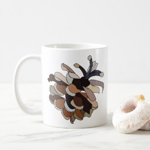 Caneca De Café Pine Cone Modern Nature