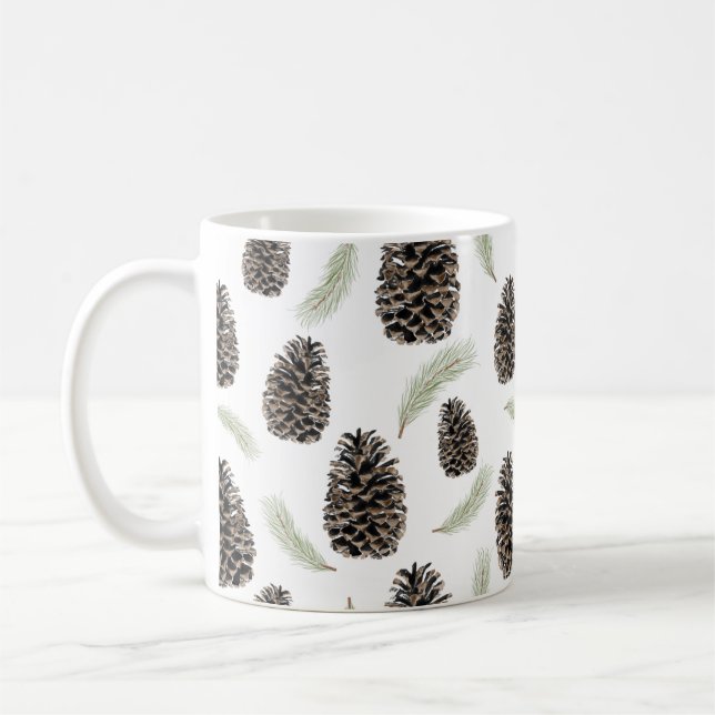 Caneca De Café Pine Cones e Agulha Coffee Mug (Esquerda)