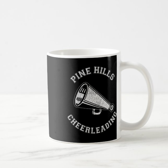 Caneca De Café Pine Hills Cheer Angustiado Retro Cheerleader dos  (Direita)