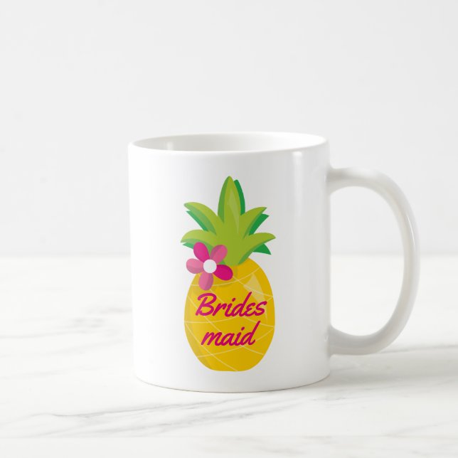 Caneca De Café Pineanás clássico da Bridesmaid (Direita)