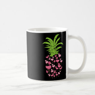 Caneca De Café Pineapple Flamingo Aloha Beaches Havaí - Pink Bir