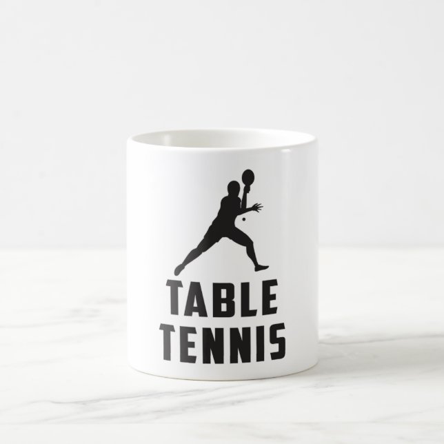 Caneca De Café Ping Pong Mesa Tênis Paddle Player Ideia do presen (Centro)