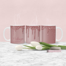 Pingo de Brilho em Ouro Rosa Chic Personalizado