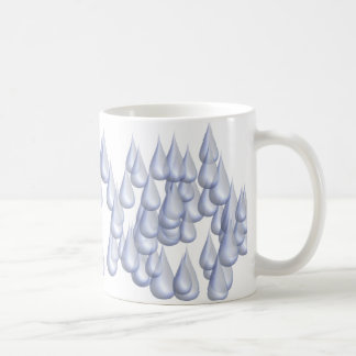 Caneca De Café Pingos de chuva (3D)