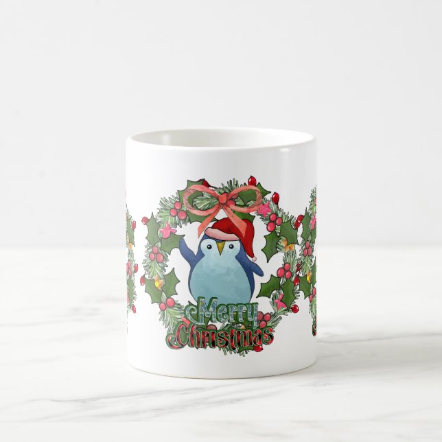 CANECA DE CAFÉ PINGUIA DE NATAL COM FRIO (Centro)
