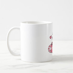 Caneca De Café Pinguim Azul Fofo Ama Cacau Quente Com Marshmallow
