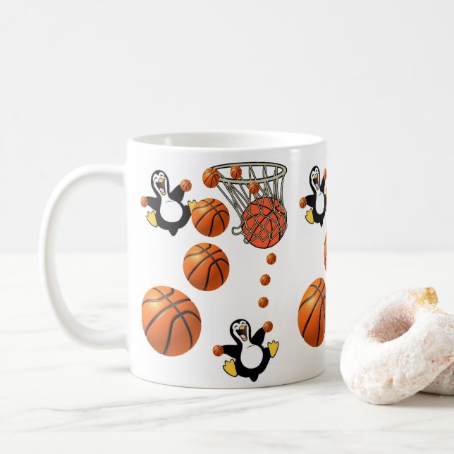 Caneca De Café Pinguim-Basball Net Mug (Com Donut)