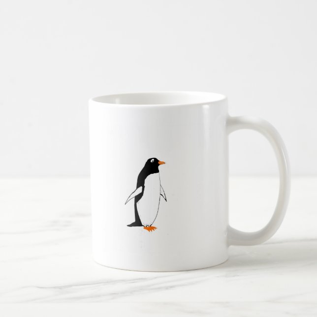 Caneca De Café Pinguim bonito (Direita)