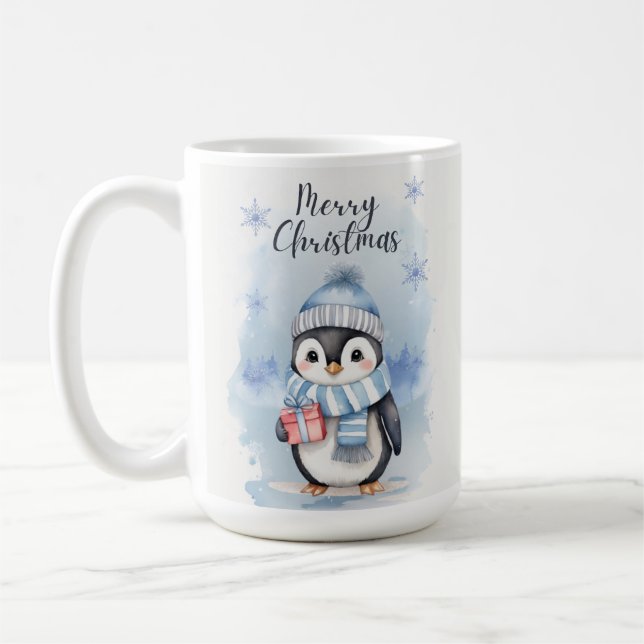 Caneca De Café Pinguim Bonito 2 (Esquerda)