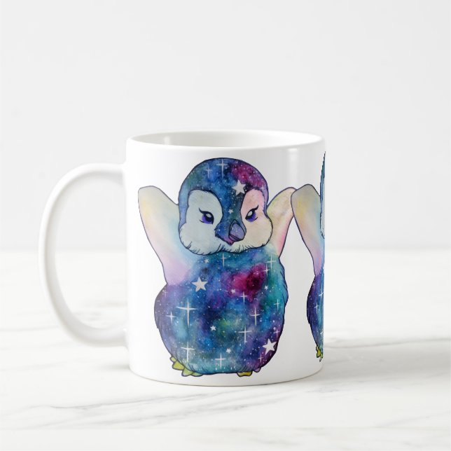 Caneca De Café Pinguim chamado Botão (Esquerda)