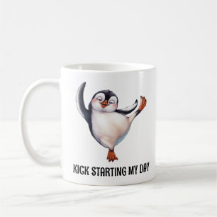 Caneca De Café Pinguim Dançante