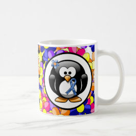Caneca De Café Pinguim de Faixa Azul