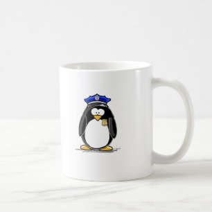 Caneca De Café Pinguim do agente da polícia